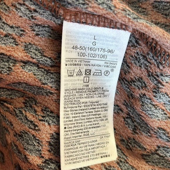 NWT Gap Tiered Top Cheetah print size L - Picture 5 of 5